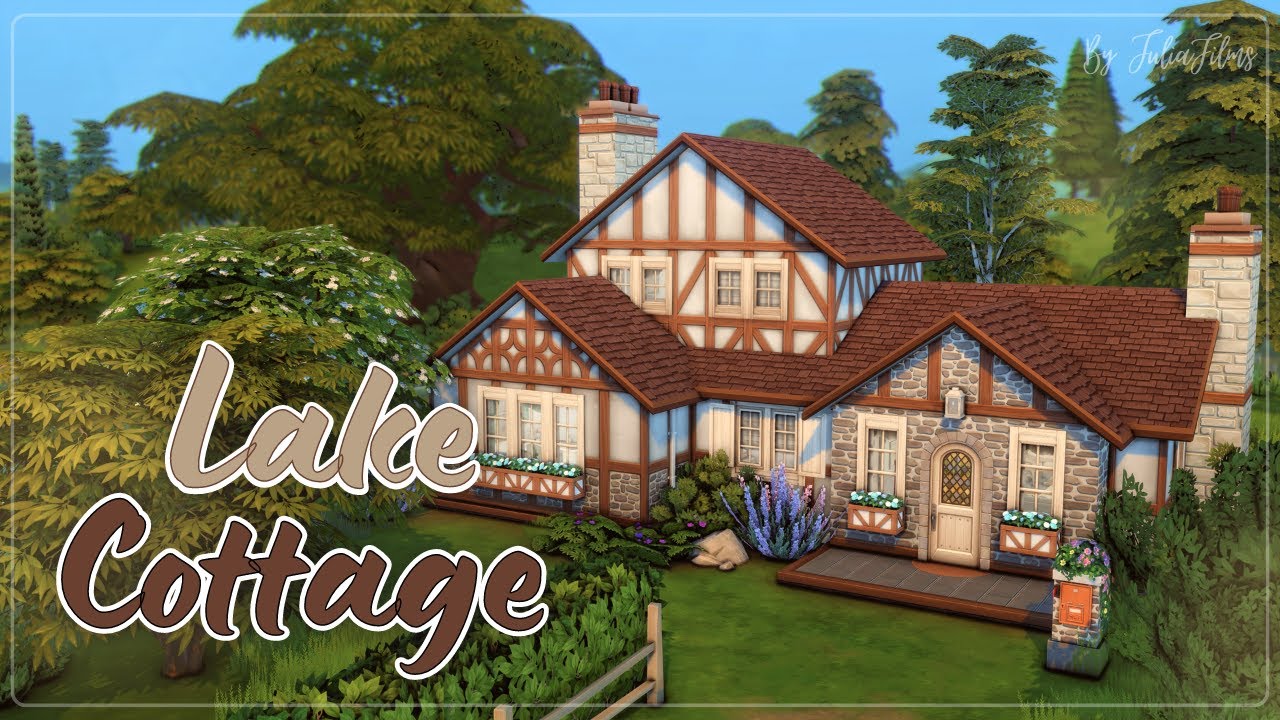 Коттедж у озера🏡│Строительство│Lake Cottage│SpeedBuild│NO CC [The Sims 4]