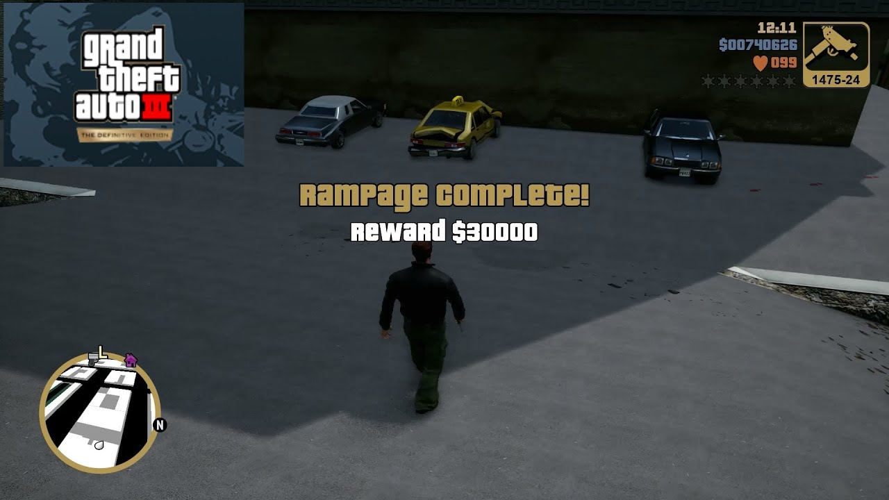 GTA 3 Definitive Edition 100% - All 6 Rampages in Portland