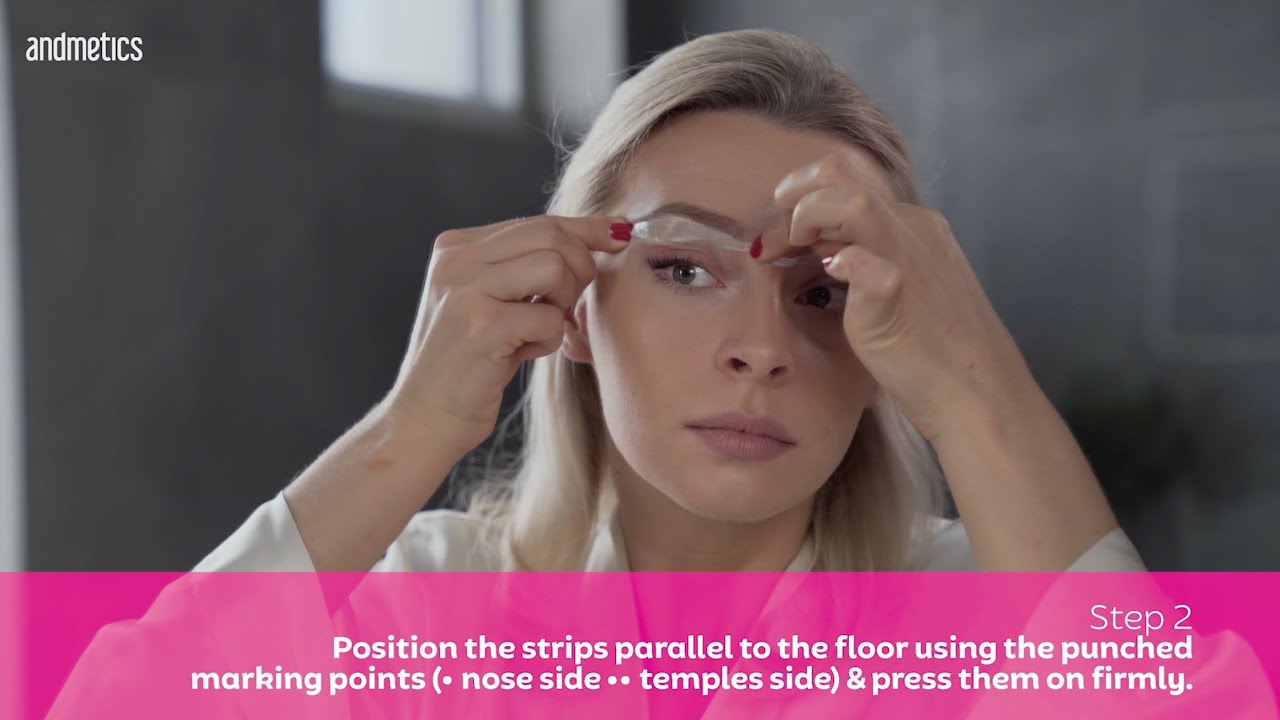 HOW TO USE andmetics Brow Wax Strips (EN)