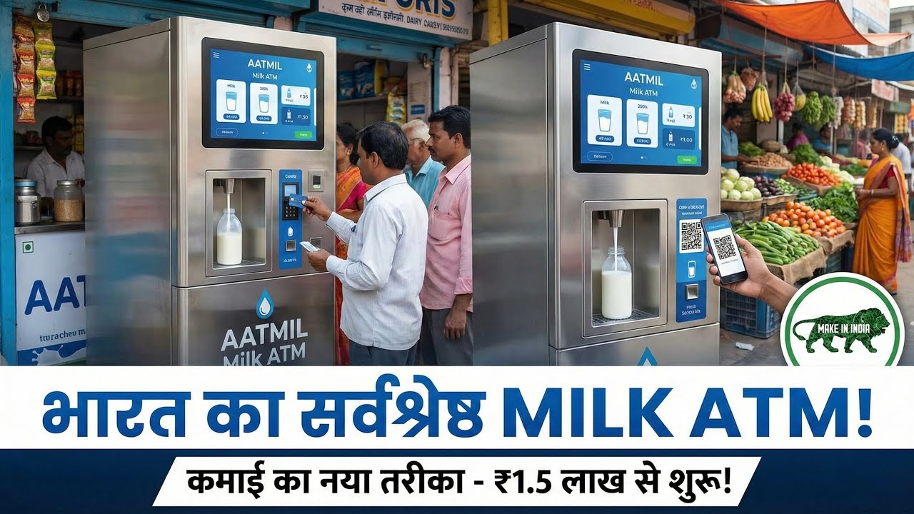अब दूध बेचें ATM से! 💸 New Dairy Business Idea 2025 | Milk ATM Machine Price