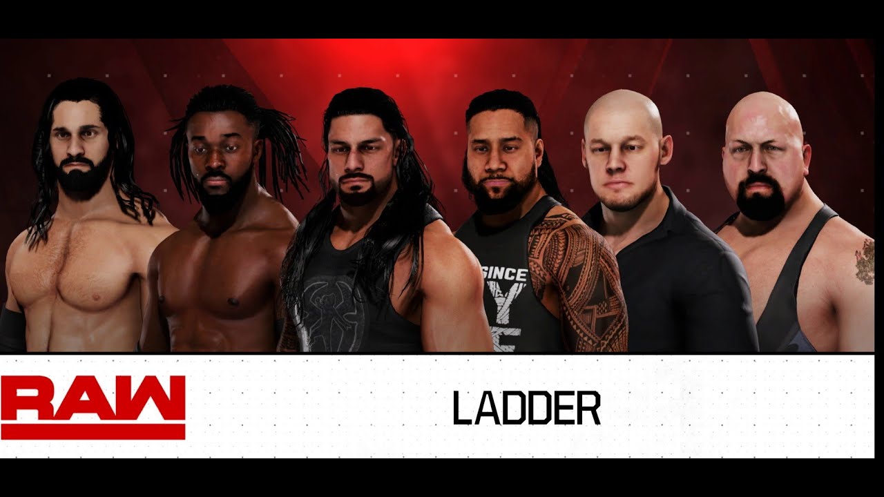 WWE 2K20 6 Man Ladder Match Gameplay ! Roman vs Kofi vs Corbin vs Seth Rollins vs Big Show vs Jimmy