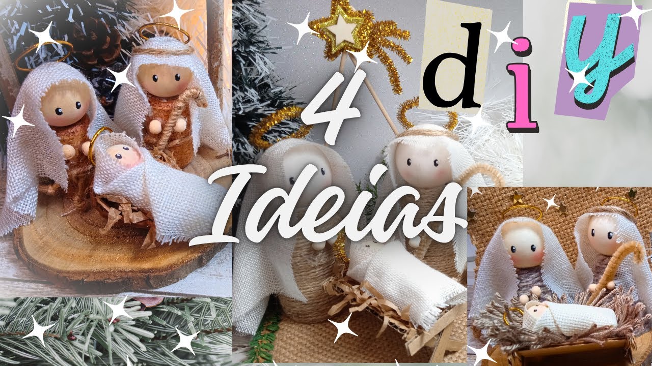 Presépio Artesanal DIY: 4 Ideias Incríveis para Inspirar