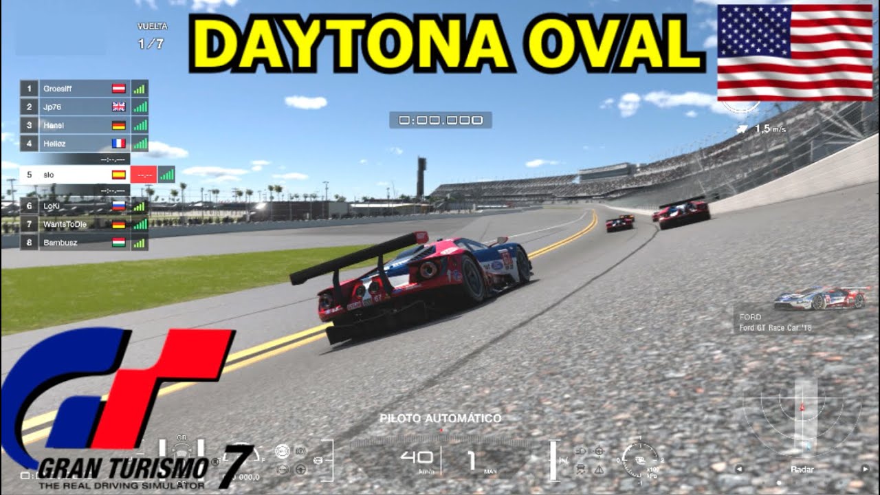 GRAN TURISMO 7 (PS5) - Un domingo de carreras en DAYTONA OVAL || Gameplay Español
