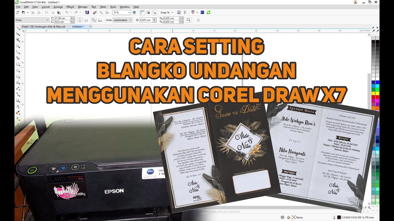 Cara setting Blangko Undangan Menggunakan Corel Draw X7