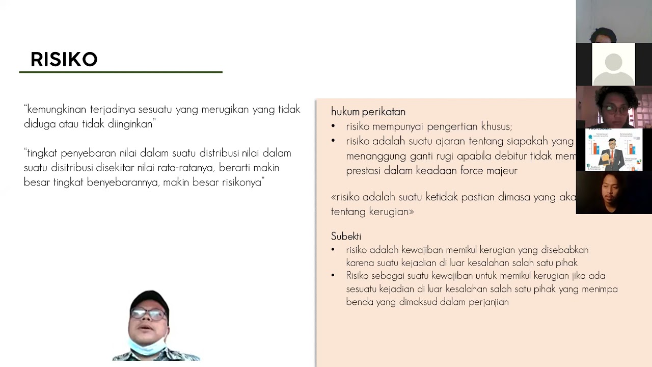 Hukum Asuransi - Pertemuan 2: Risiko (22 September 2021) FH UKSW