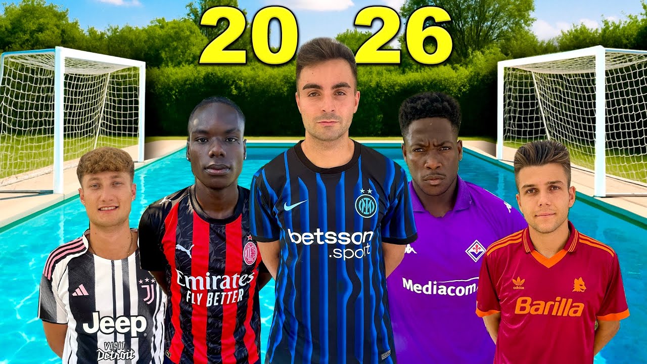 SERIE A 2026 PORTA A PORTA CHALLENGE in PISCINA 💦⚽️