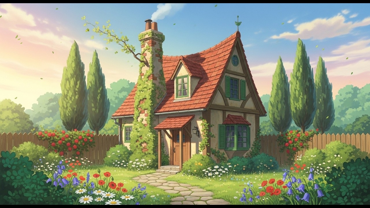 Relaxing Ghibli Style Family Restaurant Cooking 🍲 Cozy Countryside Food Animation |Ghibli - Style
