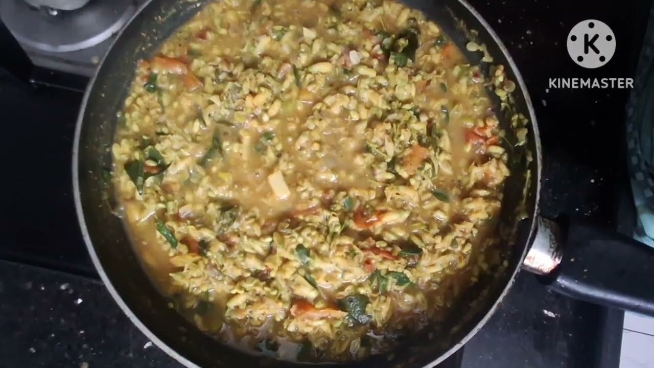 మునగ పూత కూర # how to prepare drumstick flower curry#