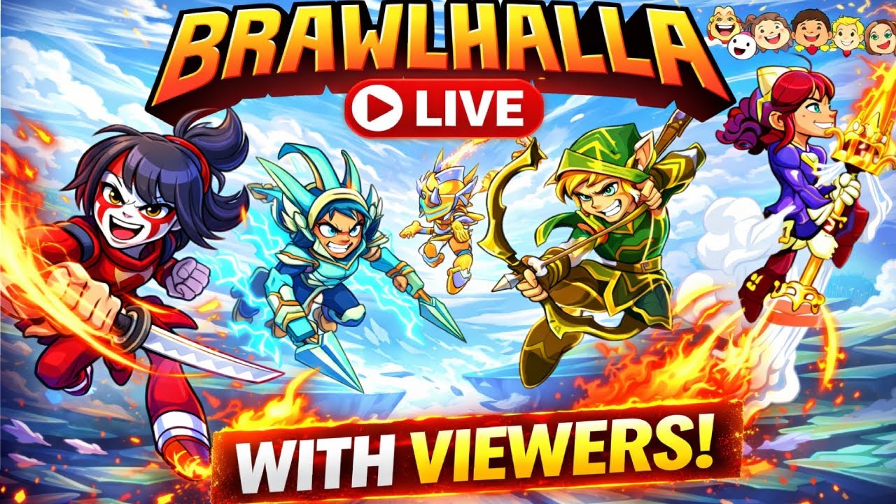 BrawlHalla With Viewerssss 😋| Brawlhalla Livee!!