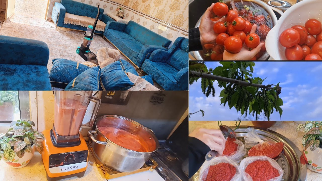 تنضيفات وتفريزات رمضان🌙. لو ماخالتي تخلط طماطه ماتشوفها المركه 😅عجوزيه شسوي