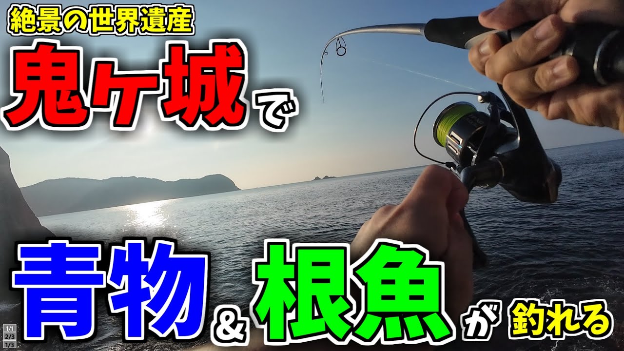 世界遺産の鬼ヶ城で夏の青物&根魚狙って磯釣りしてみた【三重県熊野市】