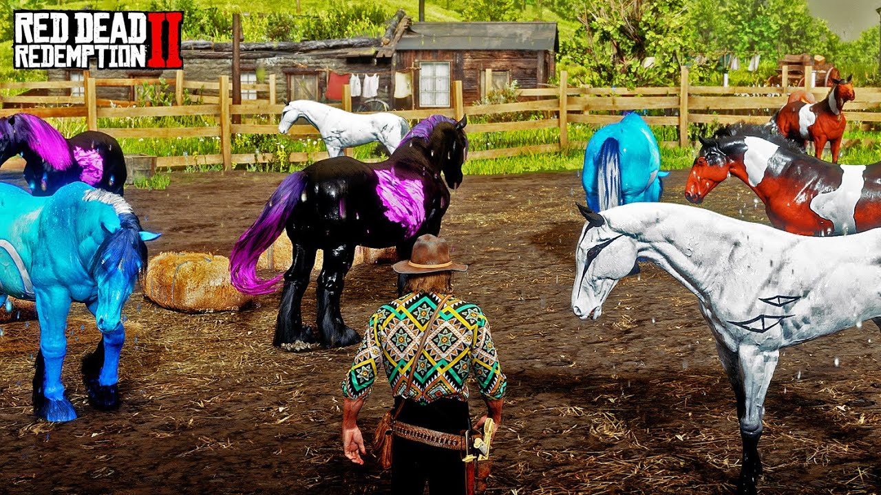 The Best Tamer: Arthur Morgan&rsquo;s Journey to Tame 4 Fantasy Horses at Emerald Ranch