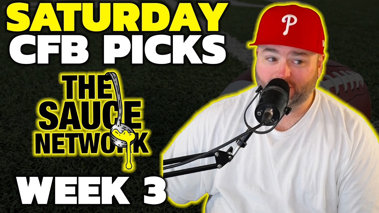 Saturday College Football Picks - Week 3 with Kyle Kirms - September 19th