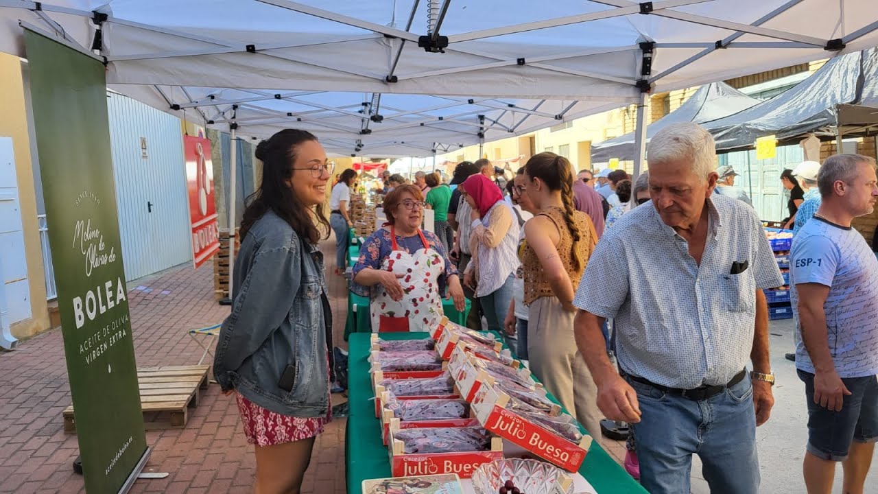 9.000 kilos de venta en la Feria de la Cereza
