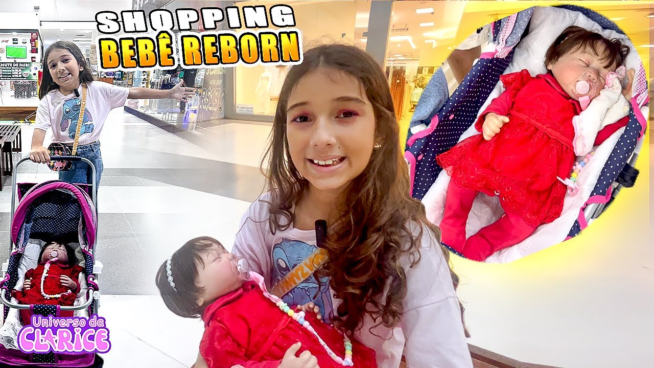 PRIMEIRO PASSEIO NO SHOPPING COM A BEBÊ REBORN HELO / UNIVERSO DA CLARICE