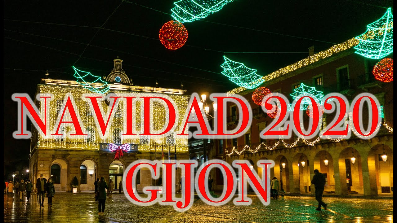 Gijón decoración Navidad 2020, luces navideñas