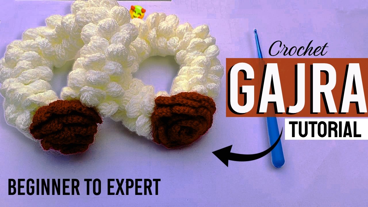 How i Make Crochet Gajra in just 11 Minute | Crochet Hand Gajra Tutorial | Yarn Magic by Naila
