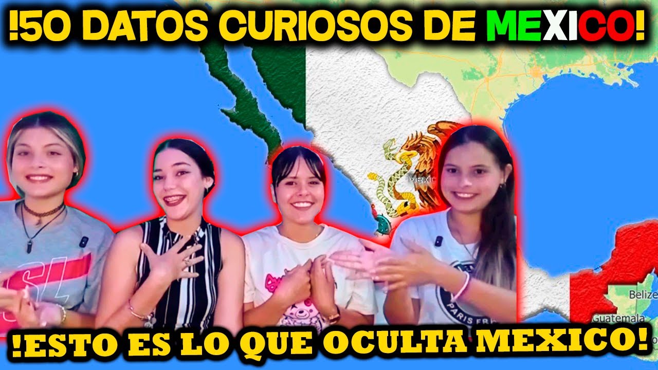 🇨🇺 CUBANAS REACCIONAN a 50 cosas RARAS de la GEOGRAFÍA de 🇲🇽 México que CASI NADIE CONOCE