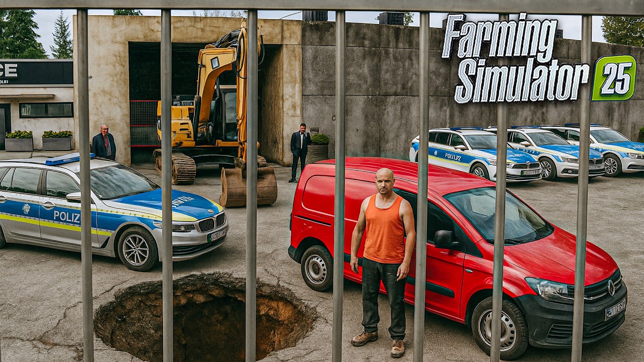 Évasion d'un Prisonnier Dangereux par un Tunnel Souterrain (Course Poursuite) | FS25 Roleplay