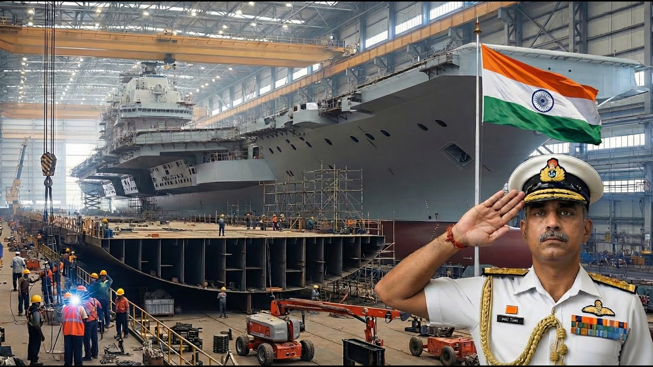 Inside Indian Mega Shipyard: How INS Vikrant Aircraft Carrier Is Made (Full Process)
