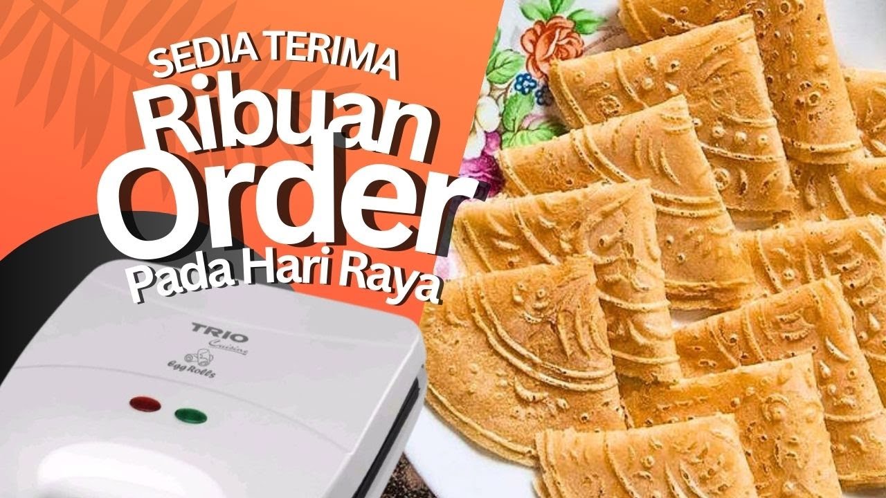 Resepi Mudah Buat Kuih Kapit, Kuih Sepit, Kue Semprong / Making Eggroll #bisnesmodalkecil#idebisnis