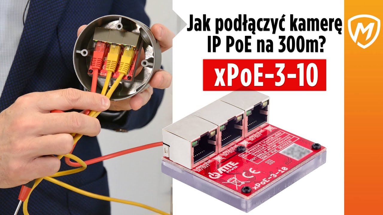 ATTE xPoE-3-10 - jak podłączyć kamerę IP PoE na 300m?