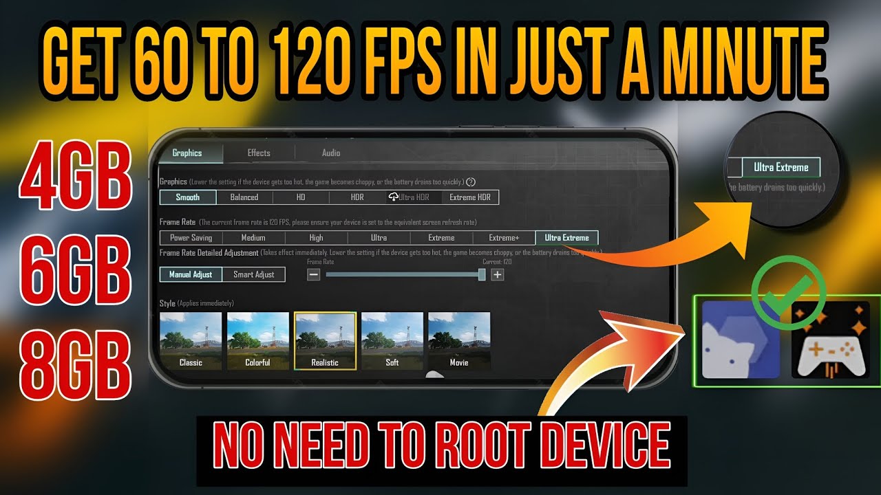 Unlock 60,90 & 120 FPS In Pubg and Bgmi No Need To Root | Best GFX tool for 4.1 update