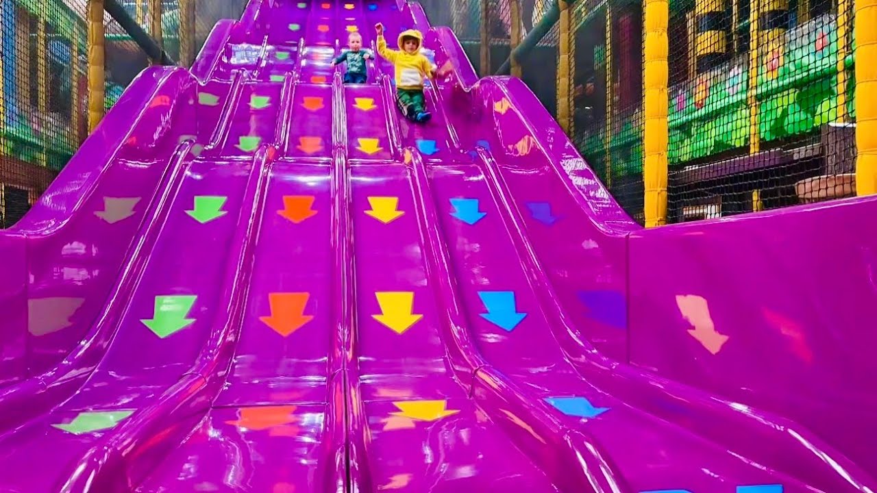 Amazing Playground Slides  🛝  | Kids Indoor Activities with Noah 