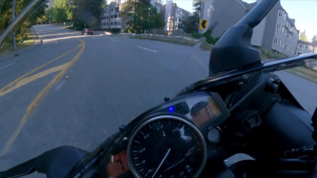 (Yamaha YZF-R6) GoPro Ram Mount Test Run (raw footage)