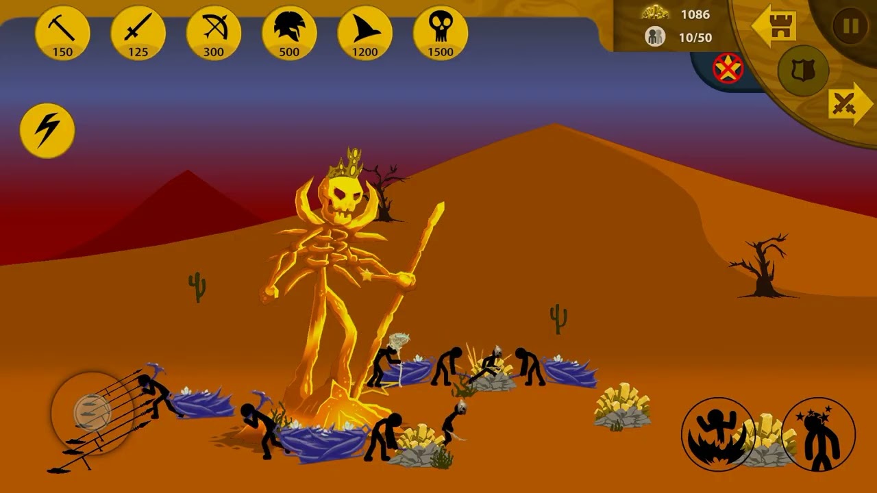 bentar lagi mau lawan bos di game iniStick War Legacy