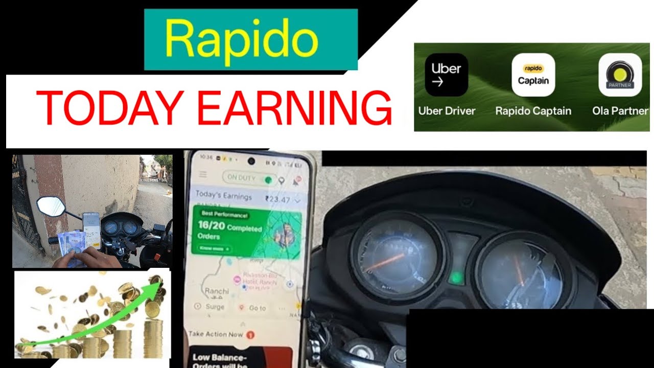 Rapido today 22nd January income ! #viral,#rapidp#uber#ola