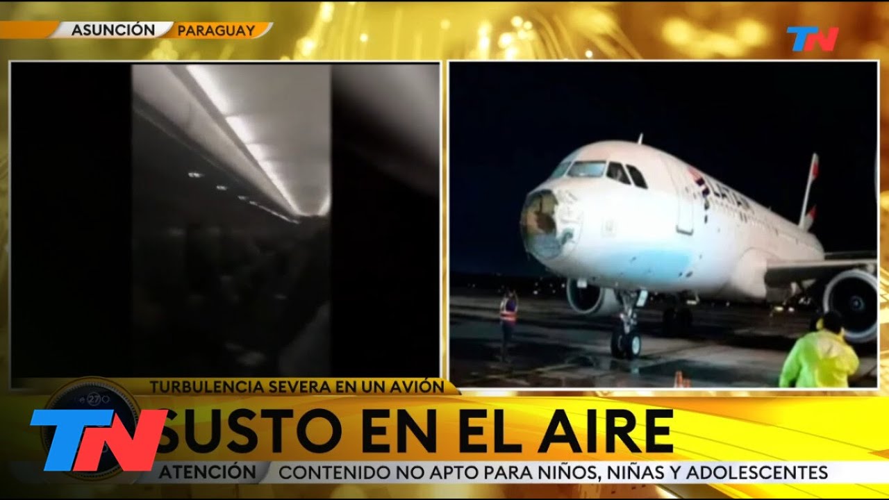 SUSTO EN EL AIRE: Un avión paraguayo sufrió fuertes turbulencias entre Santiago y Asunción.