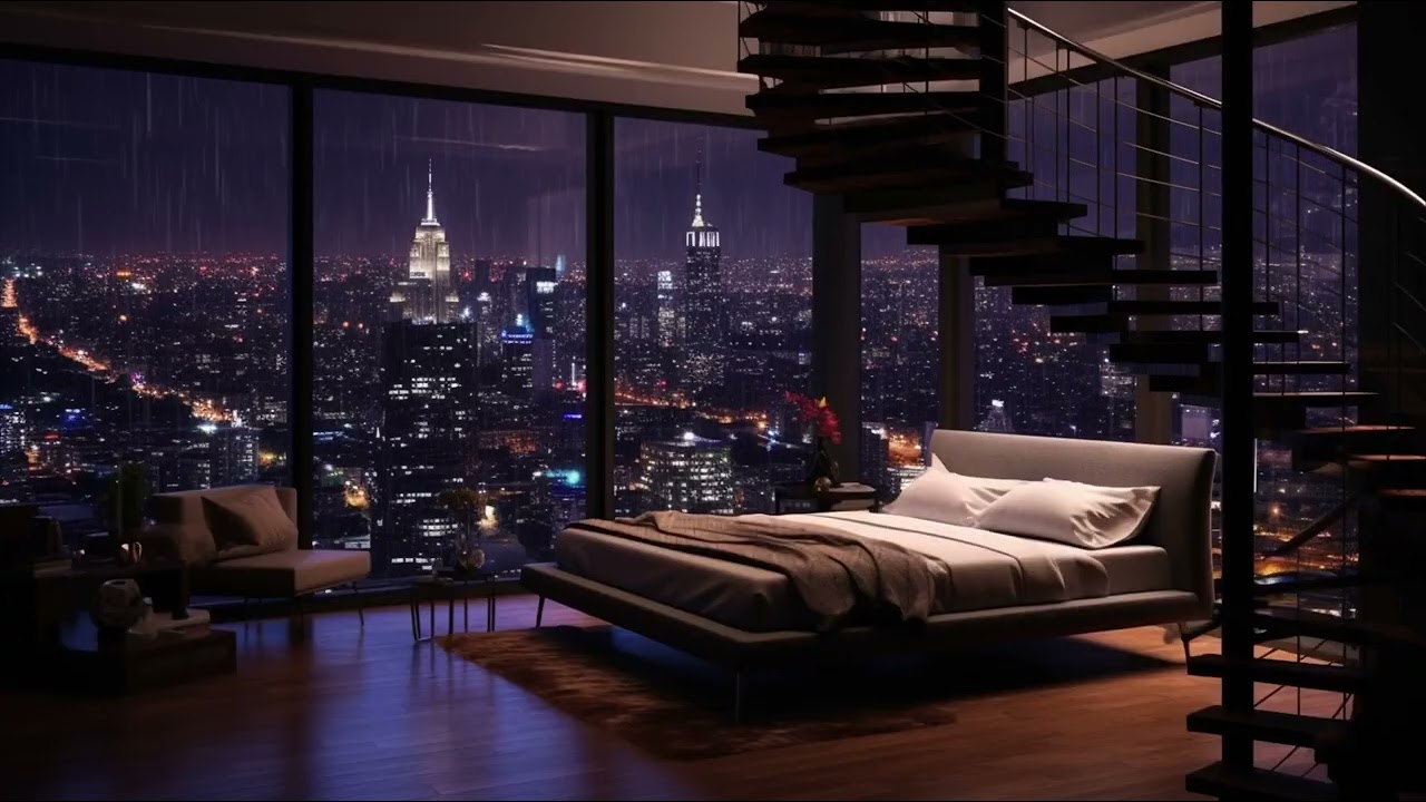 Rain on Car Sounds for Sleeping - Dimmed Screen - Night Rain for Deep Sleep   Pure Relaxing Vibes