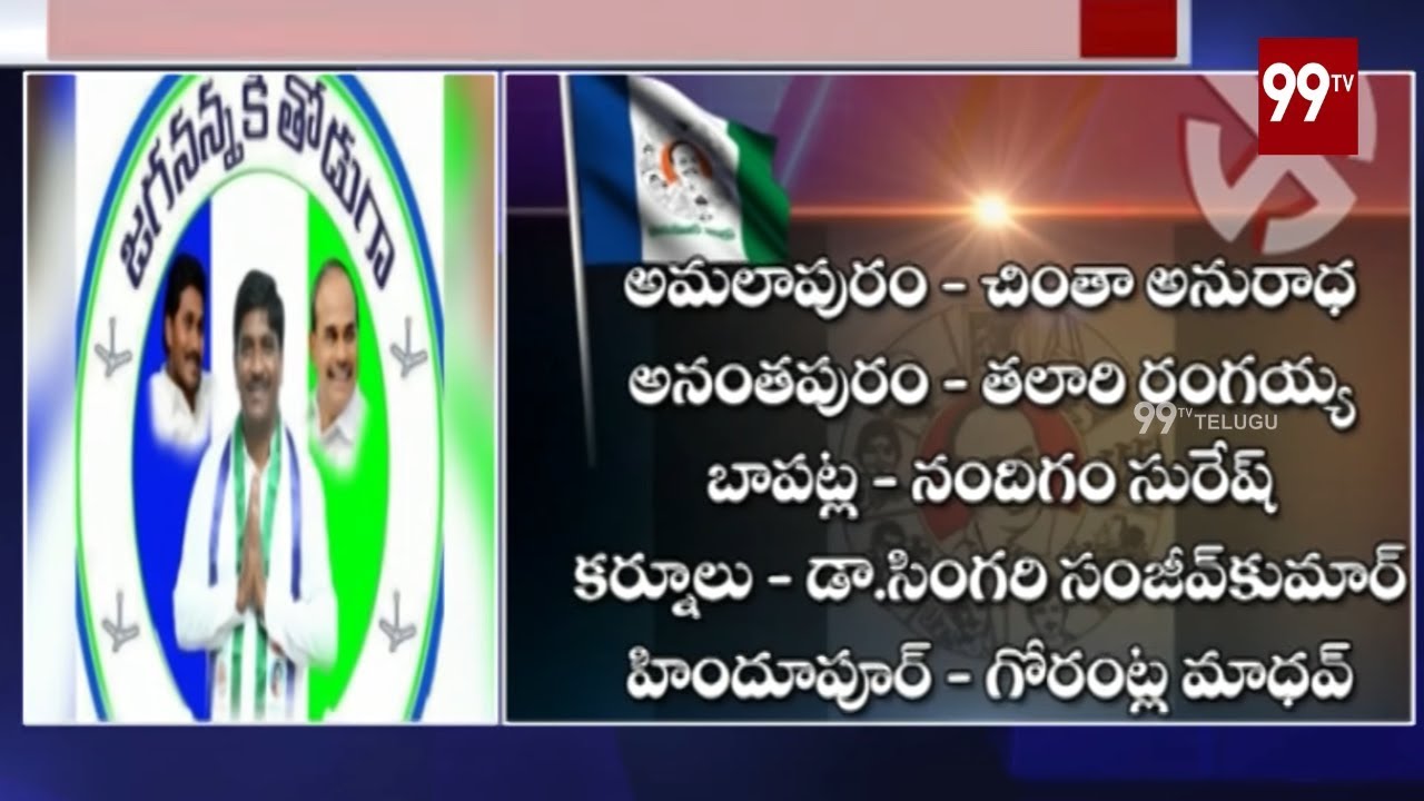 YCP Chief YS Jagan Released First List Of YCP Candidates | YSRCP | 99TV Telugu