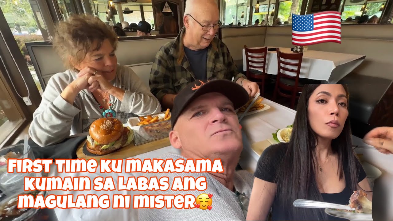 FIRST TIME MAKASAMA KUMAIN SA LABAS ANG MAGULANG NI MISTER🥰🇺🇸