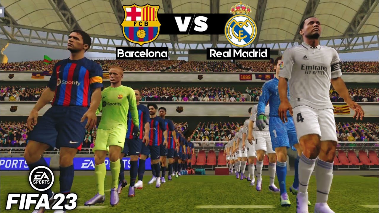 FIFA MOBILE 23 BETA New Update - BARCELONA VS REAL MADRID | English Version