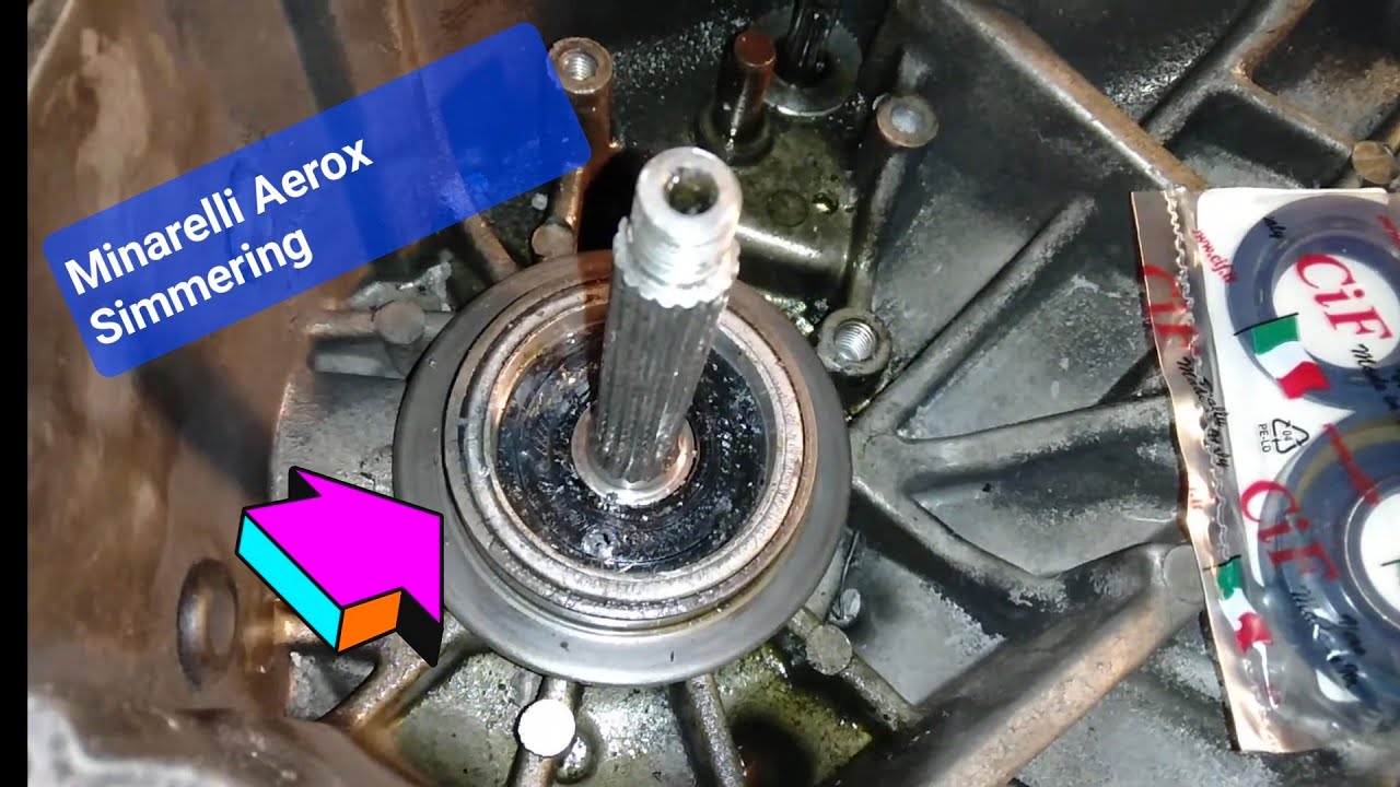 🛠️ Simmering Dichtung Motor wechseln Ausbauen Roller Mofa Minarelli Wellendichtring Kurbelwelle
