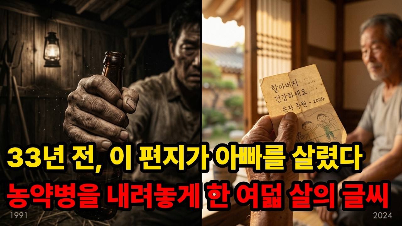 【80분 완결】33년 전 농약병 든 아버지… 여덟 살 딸의 편지 한 장에 멈췄다ㅣ노후사연ㅣ가족갈등ㅣ사연라디오ㅣ감동사연 ㅣ오디오북