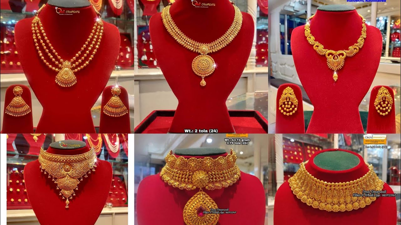 New designs of Necklaces trends in Nepal