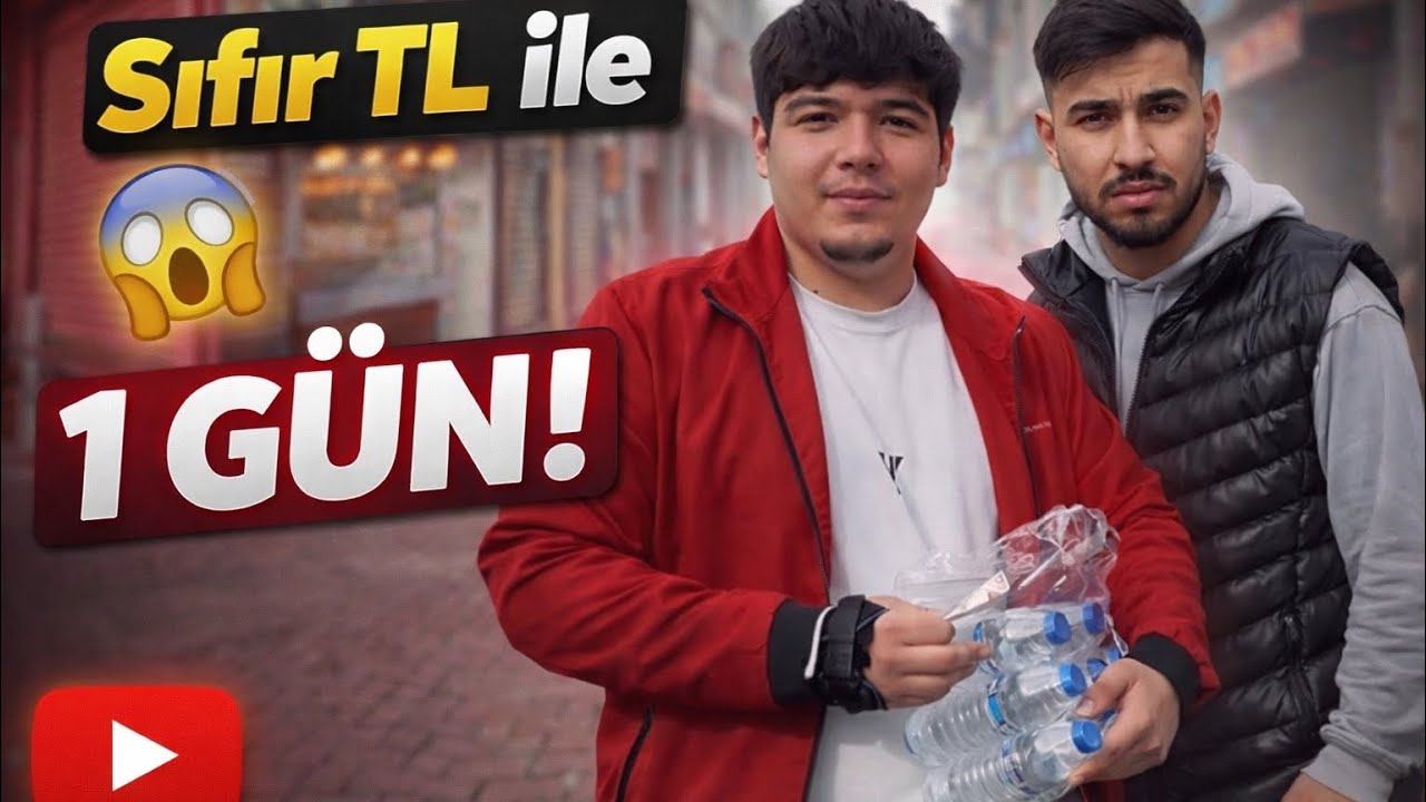 SIFIR TL ile bir gün geçirdik 😁Açlıkla ve yorgunluktan ölecektik