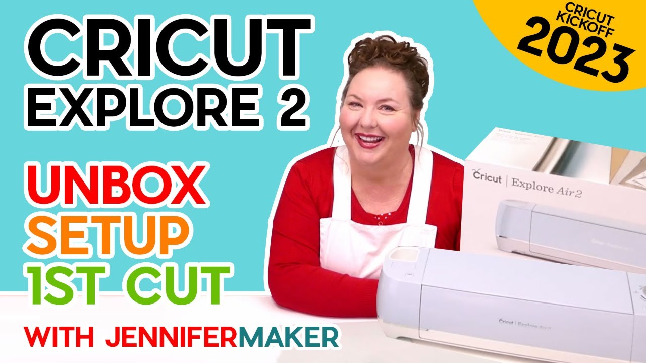 Cricut Explore Air 2 for Beginners: Unbox, Setup, & First Cut! (CRICUT KICKOFF Day #1)