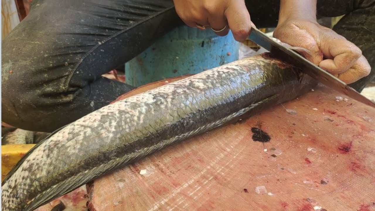 Amazing fish cutting skills in begum bazaar  at Hyderabad || korameenu fish cutting | cutting skills