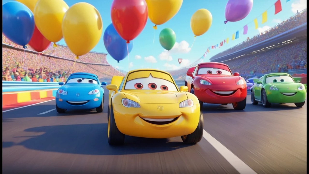 Three Little Toy Cars Beep Beep Beep | Vehicle Sounds & Nursery Rhymes