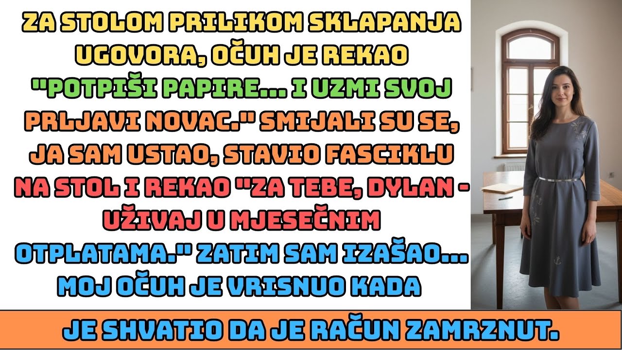 Očuh je na večeri rekao: 