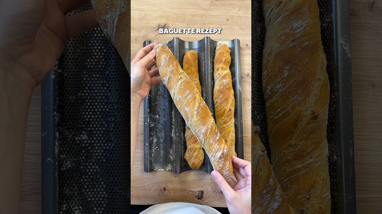 Französisches Baguette – einfaches Rezept mit nur 4 Zutaten 🥖✨