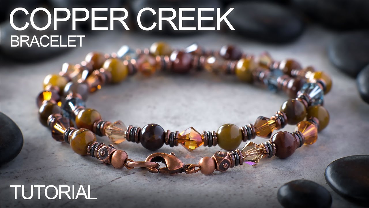 Copper Creek double strand beaded bracelet Idea - Jewelry Making Tutorial