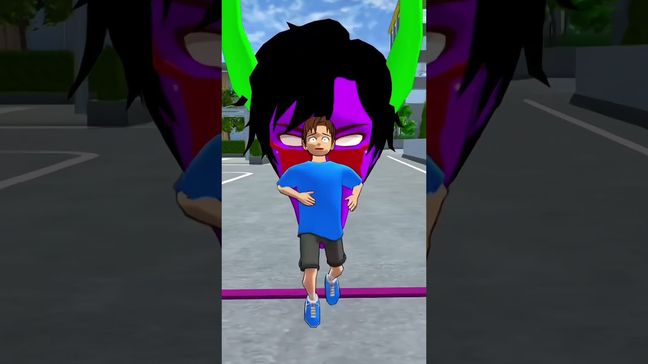 yuta see the zombie🧟&zwj;♀️🧟&zwj;♀️ #shortsfeed #sakuraschoolsimulator#shorts