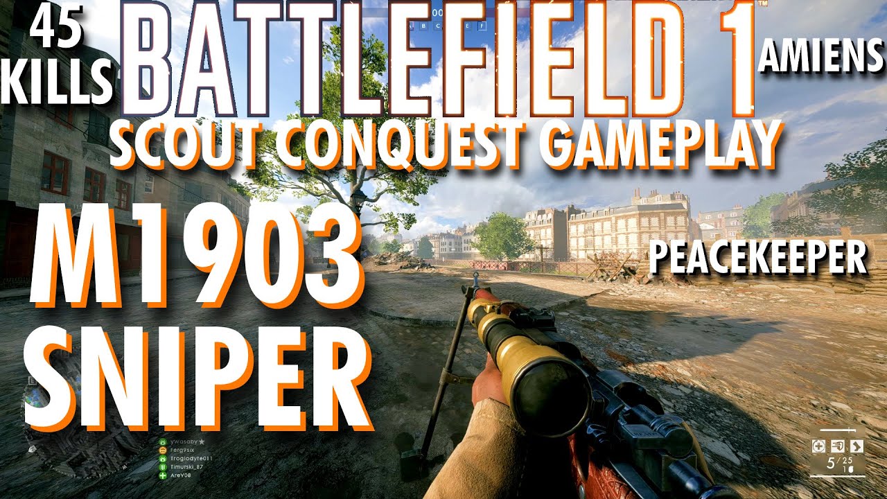 A Double Dose Of The M1903... M1903 Sniper Gameplay - Battlefield 1 Conquest No Commentary