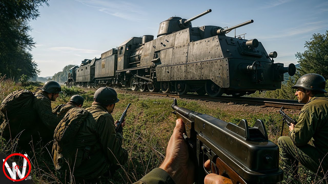 ATTACK ON THE GERMAN ARMORED TRAIN! / Call of Duty Realistic Graphics Immersive Gameplay