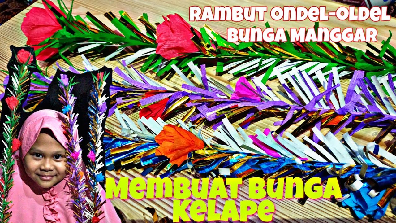 [TUTORIAL] Membuat Bunga Kelape | Membuat Rambut Ondel-Ondel Tugas Kelas 2 PLBJ Malika